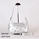 silver over the shoulder bag